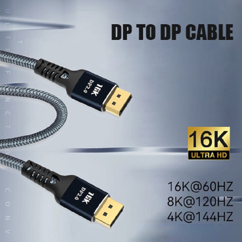 UVOOI ÷ Ʈ 2.0 ̺,   PC Ʈ TV DP 2.0 ÷ ̺ , 16K, 10K HDR, 16K @ 60Hz, 80Gbps